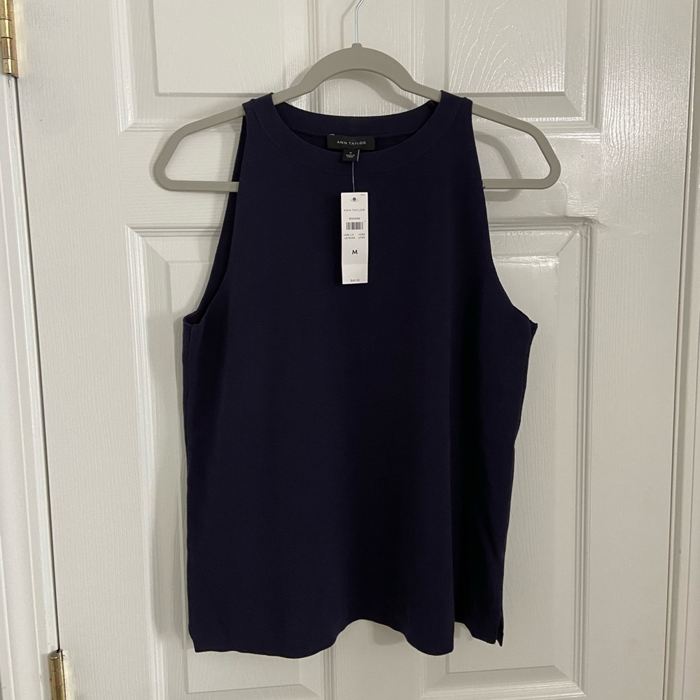 NWT Ann Taylor Sleeveless Blouse Size M